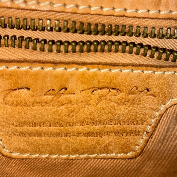 CONSTANZA ROTA 2 tone brown Leather hobo bag, oversized, pockets, top zip. - Picture 14 of 17